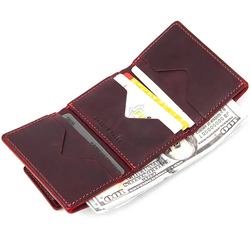 Женское кожаное портмоне Grande Pelle 8х10х1.5 см acs0018762 - фото 5