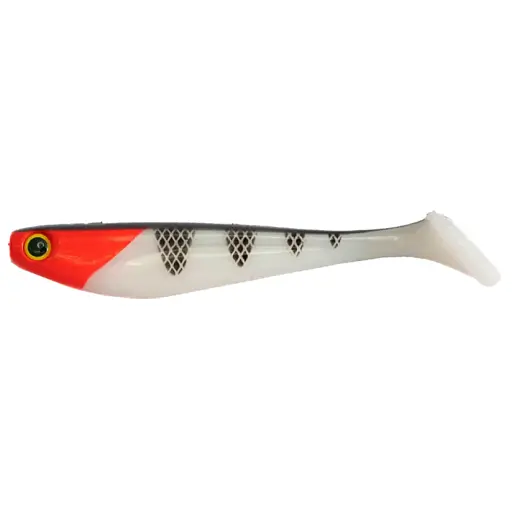 Силикон FishUP Wizzle Shad 8" #357 - Red Head (1 шт/уп)