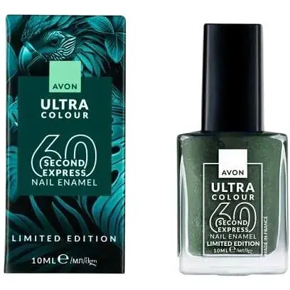 Швидковисихаючий лак для нігтів Avon УльтраКолір за 60 секунд Tropical Green 10 мл (494693242) - фото 1