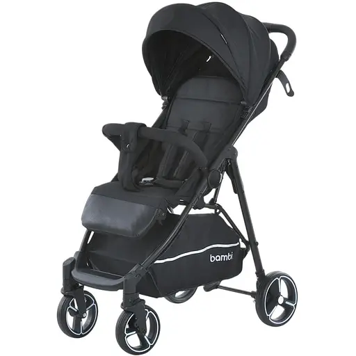 Прогулочная коляска-книга Bambi M 4249-2 Black Matt