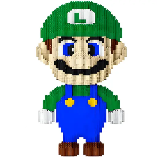 Конструктор Limo Toy для дорослих Magic Blocks Super Mario на 3646 деталей. Луїджі 50 см заввишки - фото 2