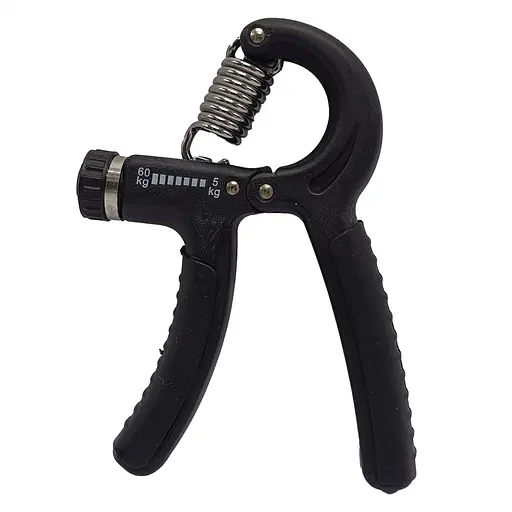 Эспандер кистевой пружинный с регулируемой нагрузкой Bambi MS 4122-4(Black-1) нагрузка 5-60 кг - фото 1