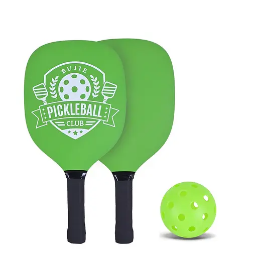 Набор для игры в пиклбол BD20600 две ракетки, мяч, в сетке (6906231353516) зеленый - фото 1