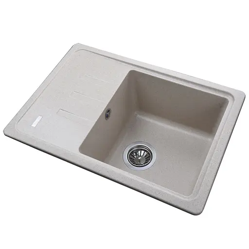 Кухонная мойка гранитная Globus Lux Mono песчаный 620х435мм-А0004, Sand - фото 2