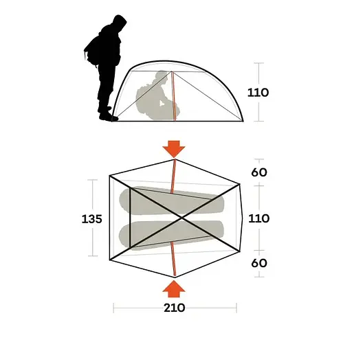 Намет двомісний Ferrino Nemesi 2 Pro Olive Green (91212MOOFR) - фото 4