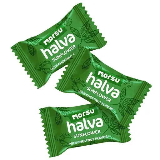 Халва подсолнечная Norsu с ароматом каштана шоубокс 1.05 кг - фото 2