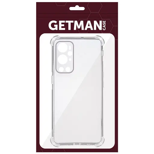 TPU чехол GETMAN Ease logo усиленные углы Full Camera для OnePlus 9 Бесцветный (прозрачный) - фото 5