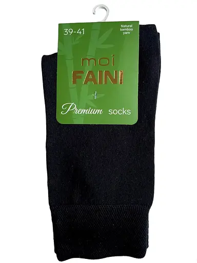Носки мужские классические Премиум, из бамбуковой пряжи, черные 111011 41-43 - фото 1