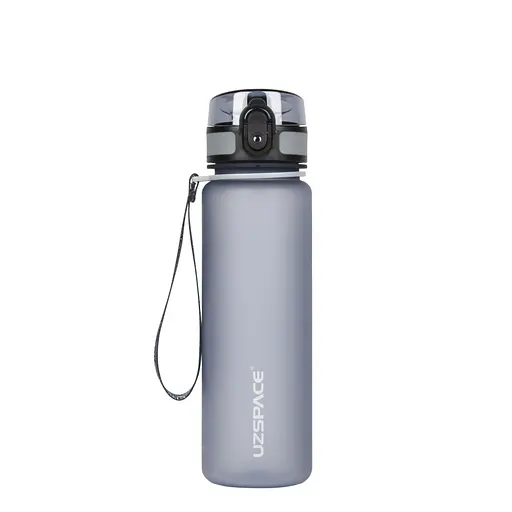 Пляшка для води UZSPACE 3026(Grey) 500 мл, сіра - фото 1