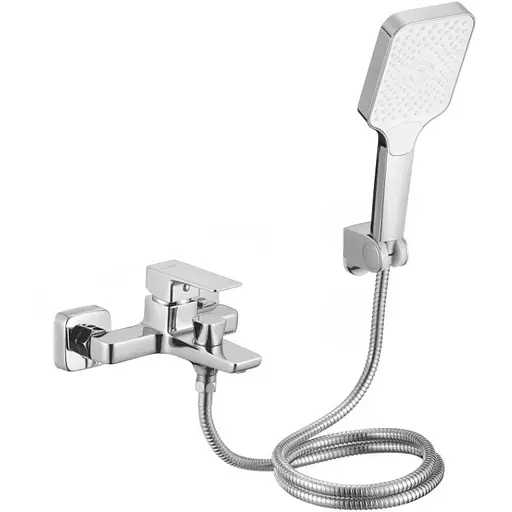 Змішувач для ванни Lidz Orion 006 Chrome з душовим гарнітуром LDORI006CRM48093 - фото 1