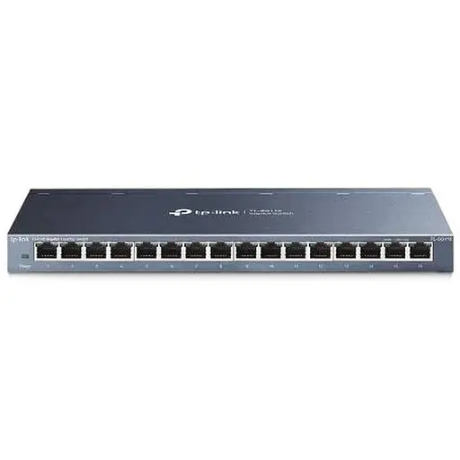 Коммутатор TP-LINK TL-SG116, 16x100/1000 Mb/s, металлический корпус, неуправляемый
