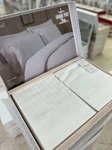 Постільна білизна New Rails White Сатин Maison D'or pbe0050985 - фото 1