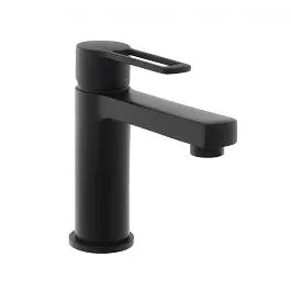 Змішувач для раковини картридж Energy Saving Paffoni Ringo без донного клапана black matt RIN071NO-ES, Чорний матовий - фото 1