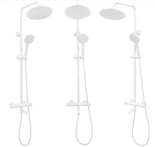 Душова система Rea Lungo white з термостатом та виливом REA-P6608, Білий - фото 5