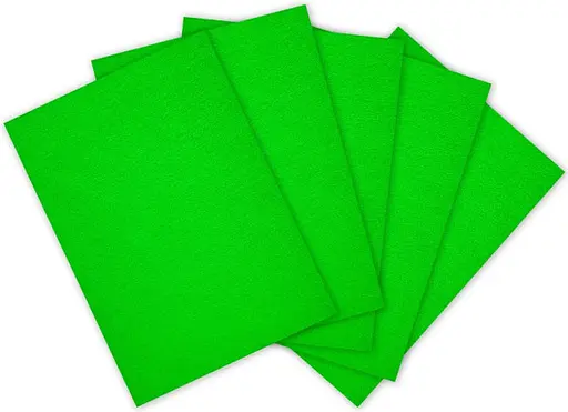 Набір фетру кольорового, А4, 8 аркушів, Зелений, F-180-016