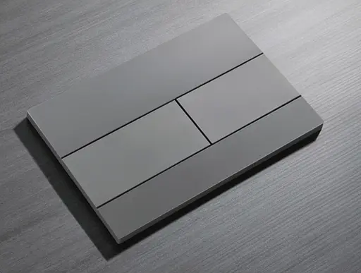 Панель змиву Koer KT-0603-07 240x160x10mm пластикова, кнопка лінійна KR5321, Графит - фото 2