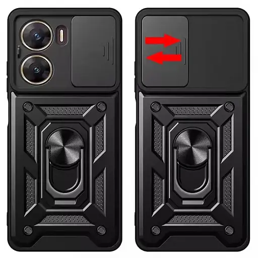 Чехол Ummi Camshield Serge Ring для Xiaomi Poco X7 Pro Черный - фото 2