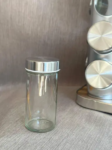 Органайзер набір для спецій на підставці, що обертається, Edenberg EB-18005 16 ємностей для зберігання спецій Сірий - фото 7