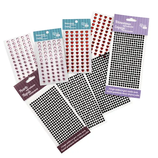 Стразы самоклеящиеся Черные 5мм 375шт Rosa Talent - фото 9