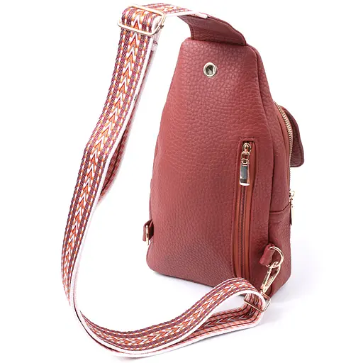 Женская сумка Vintage с одной лямкой через плечо из крупнозернистой экокожи 17х29х9 см sum0026948 - фото 2