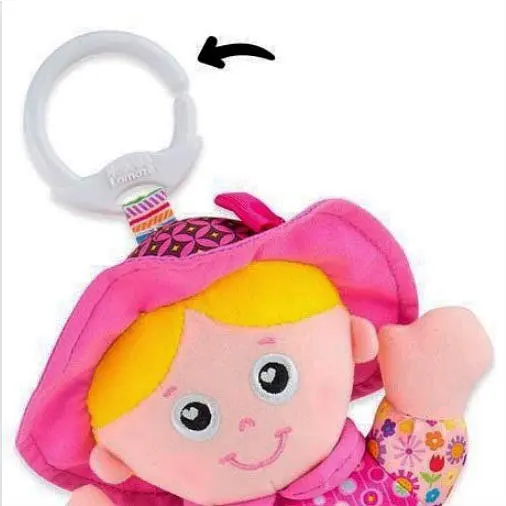 М'яка іграшка підвіска Lamaze Лялька Емілі з брязкальцем L27026 - фото 4
