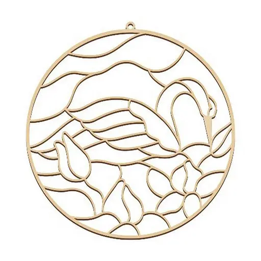 Заготовка для вітражного живопису "Лебедина пісня" FDSGB-09