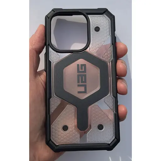 Протиударний чохол UAG Pathfinder MagSafe для iPhone 15 Pro (6.1") Clear Ice (114281114343) - фото 9