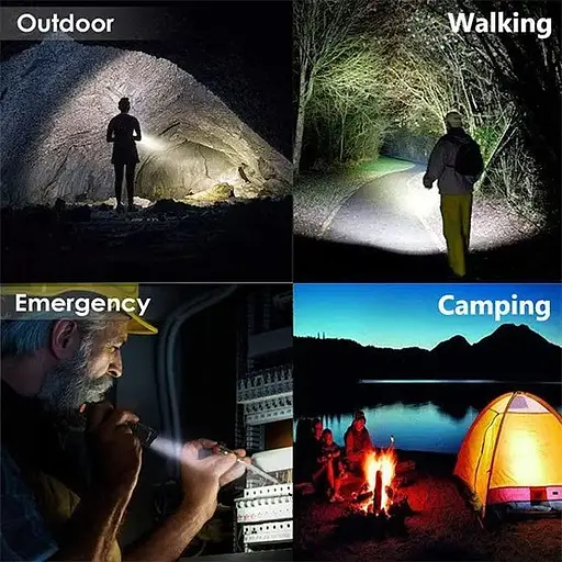 Ручной фонарь BL-A75-P50 zoom Type-C + 18650 (3xAAA) 5 режимов - фото 4