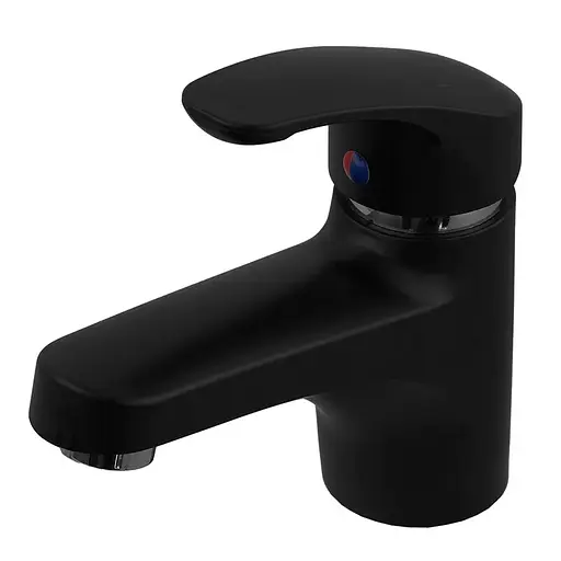 Змішувач для умивальника Plamix Fidel-001 SET Matte black PM0660 Чорний матовий - фото 1