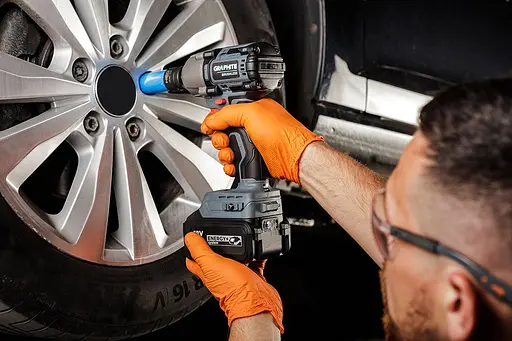 Гайковерт ударный Graphite Energy+ 18В бесщеточный 2600 об/мин 450 Нм 1/2" 3 скорости 1.24 кг без АКБ и ЗП - фото 4