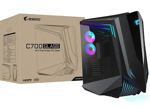 Корпус Gigabyte AORUS C700 Glass Black (GB-AC700G) (без блока питания) - фото 10