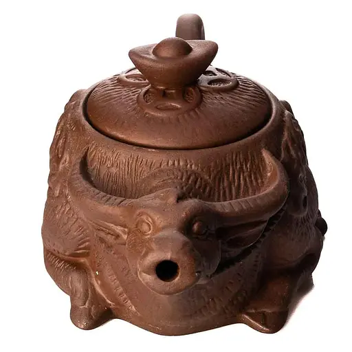 Иссинский чайник Буйвол богатства 450 мл - Черный - фото 4