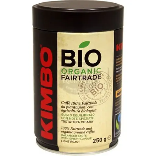 Кава мелена Kimbo Flo Bio Organic ж/б 250 г - фото 1