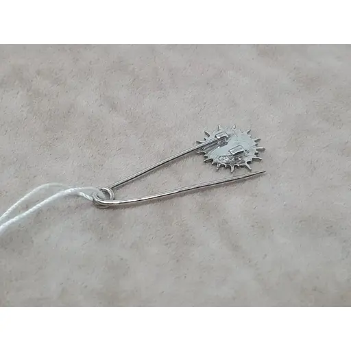 Срібна шпилька Ювелір Стандарт Сонечко з емаллю. 4193 Ж - фото 3