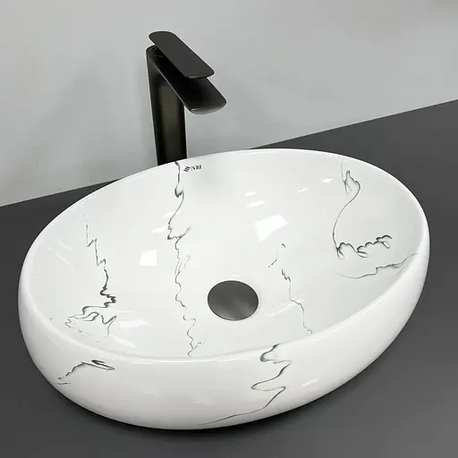 Умивальник VBI Veneto marmo накладний VBI-012807, Мармур - фото 1