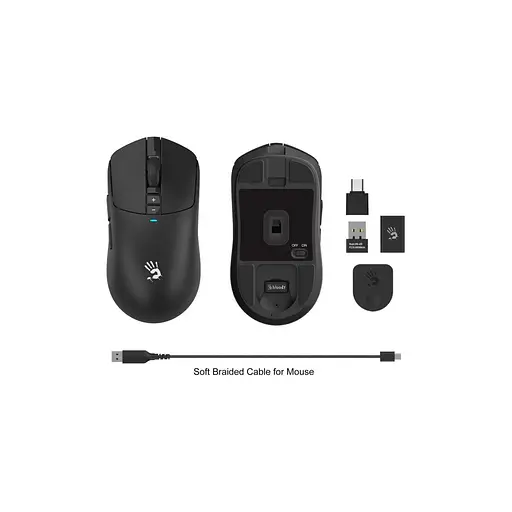 Мишка A4Tech Bloody R72 Pro Wireless/USB Black (4711421000871) - фото 9