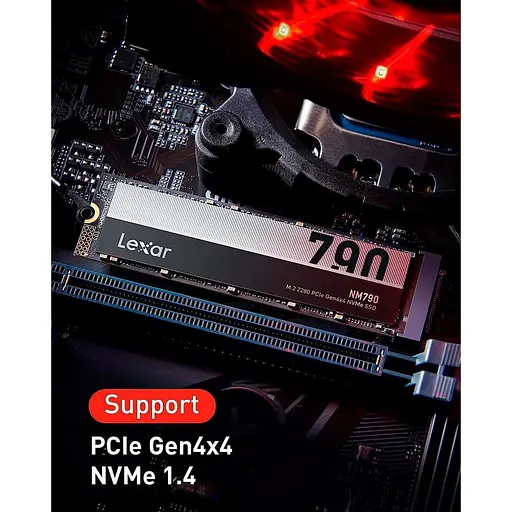 Накопитель SSD Lexar m.2 NVMe 1TB NM790 LNM790X001T-RNNNG (LNM790X001T-RNNNG) - фото 5