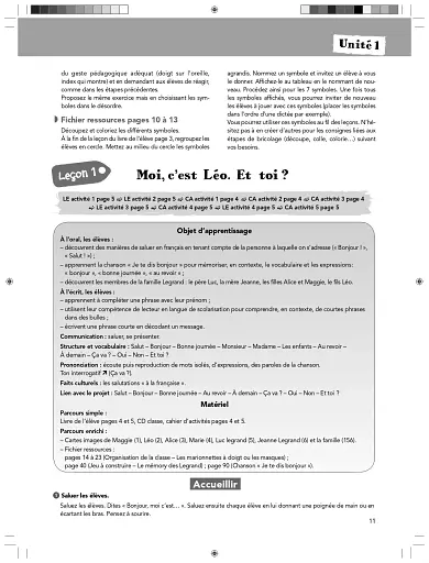 Les Loustics. Niveau 1. Guide pedagogique A1.1 - фото 12