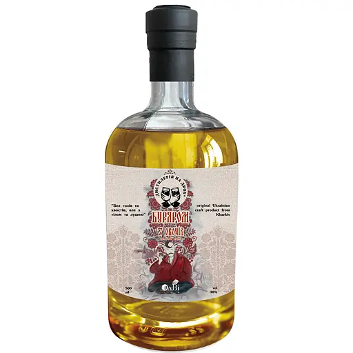 Напій спиртний Дистилерія на двох буряРом 7 овочів 38% 0.5 л