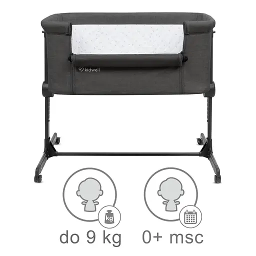 Приставная кроватка Kidwell Snuzzy Dark Grey - фото 5