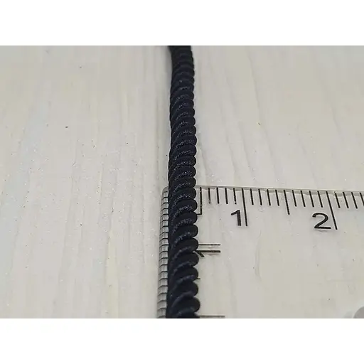 Ювелирный шелковый шнурок Golden Time с золотыми вставками. Ц2033ШЧ 60 - фото 3