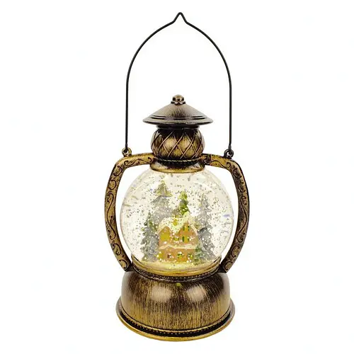 Лампа новорічна Будиночок у лісі - фото 1