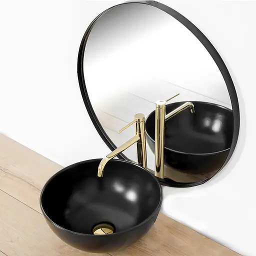 Смеситель для умывальника Rea Lugano slim gold золотой высокий REA-B5002 Золотой - фото 3