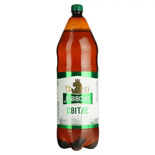 Пиво Львівське, светлое, 4,3%, 2,35 л