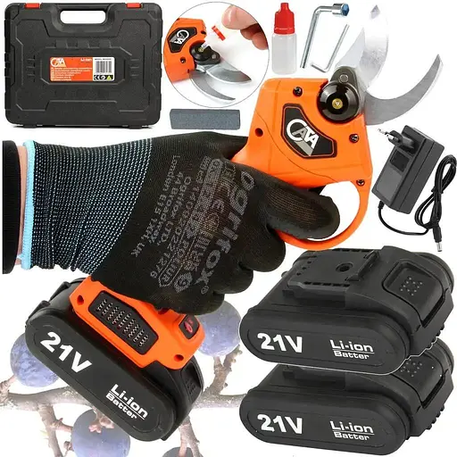 Садовые ножницы CATA M83009C аккумуляторный секатор + 2 аккумулятора - фото 7