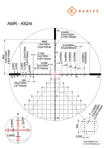 Приціл оптичний KAHLES K 624i CCW 6-24x56 / AMR-right - фото 7