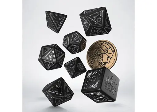Набор кубиков The Witcher Dice Set. Geralt - The Silver Sword , 7 шт. (SWGE04) - фото 2
