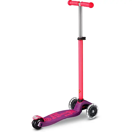 Самокат Micro Maxi Deluxe Neon LED Ультра рожевий (MMD233) - фото 2