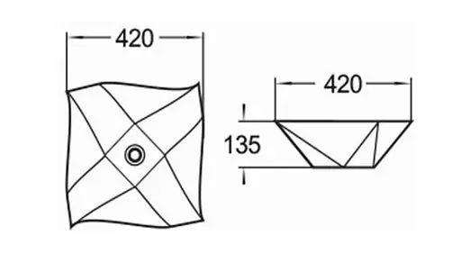 Умивальник Mexen Elvira White накладний MEX-21894200, Білий - фото 2