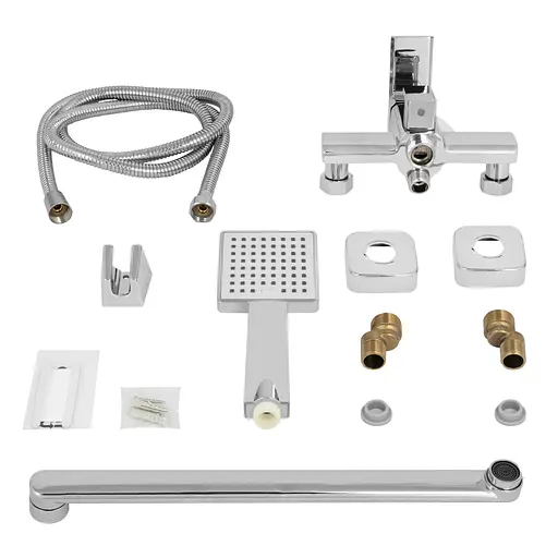 Змішувач для ванни Lidz Dozorca 005 з поворотним виливом (з душовим гарнітуром) (k35) LDDOZ005CRM45405 Chrome - фото 6